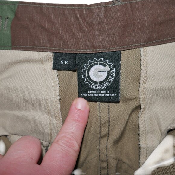 Genuine Gear Mens Cargo Pants Size 28x32 Woodland Camo M81 Hunting Fatigue S/R - Picture 2 of 10